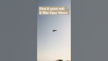 First 8-point roll! ✈️ E-flite Viper 90mm #eflite #rcplane #rc #viper #aerobics #edf #aerobic