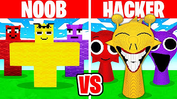 Sprunki Build Battle In Minecraft! NOOB VS HACKER