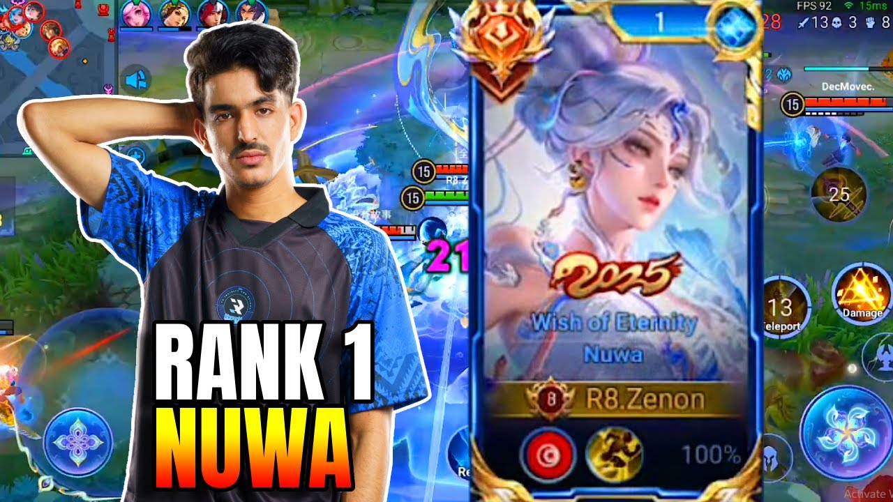 Top 1 Global Nuwa! High Rank Domination in Honor of Kings