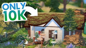 i built a starter home with only 10k in the sims 4 - speed build - no cc