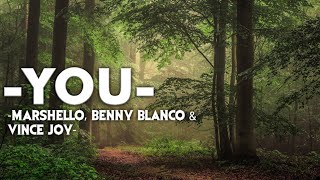 Marshello, Benny Blanco & Vance Joy - You (Lyrics)