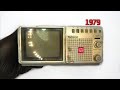 Restoration Mini Japanese TV produced in 1979  Antique television - Restore old Mini TV