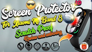 20D Screen Protector for Xiaomi Smart band 8 SmartWatch Soft HD Full Nano-coated Tempered Glass screenshot 3