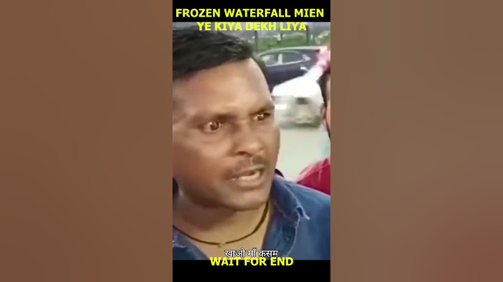 Frozen Waterfall mien ye kiya dekh liya😱sourav joshi vlogs #souravjoshivlogs #joshi #shorts