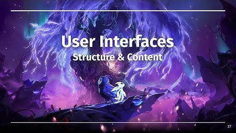 GAME 257 - Lecture 9: User Interfaces