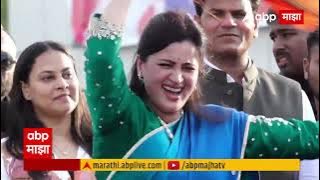 Navneet Rana Dance : मुझे चढ़ गया भगवा रंग...नवनीत राणा दहीहंडीत थिरकल्या ABP MAJHA