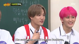 Knowing Brother Super M INDO SUB - Kai Sudah Terbiasa Mandi Bersama