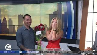Ali Hoxie surprised by fiancé ahead of last show before wedding