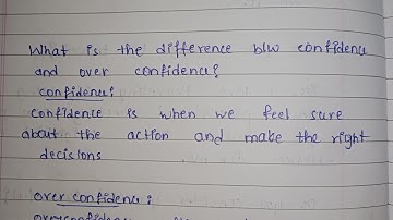Interview Question : What is the difference between Confidence and Overconfidence | Best answer