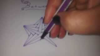 How to draw BETWEED tangle pattern