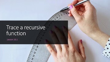 16 1 Trace a recursive function