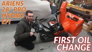 How To: First Oil Change on Ariens 28 Professional HYDRO EFI Snow Blower