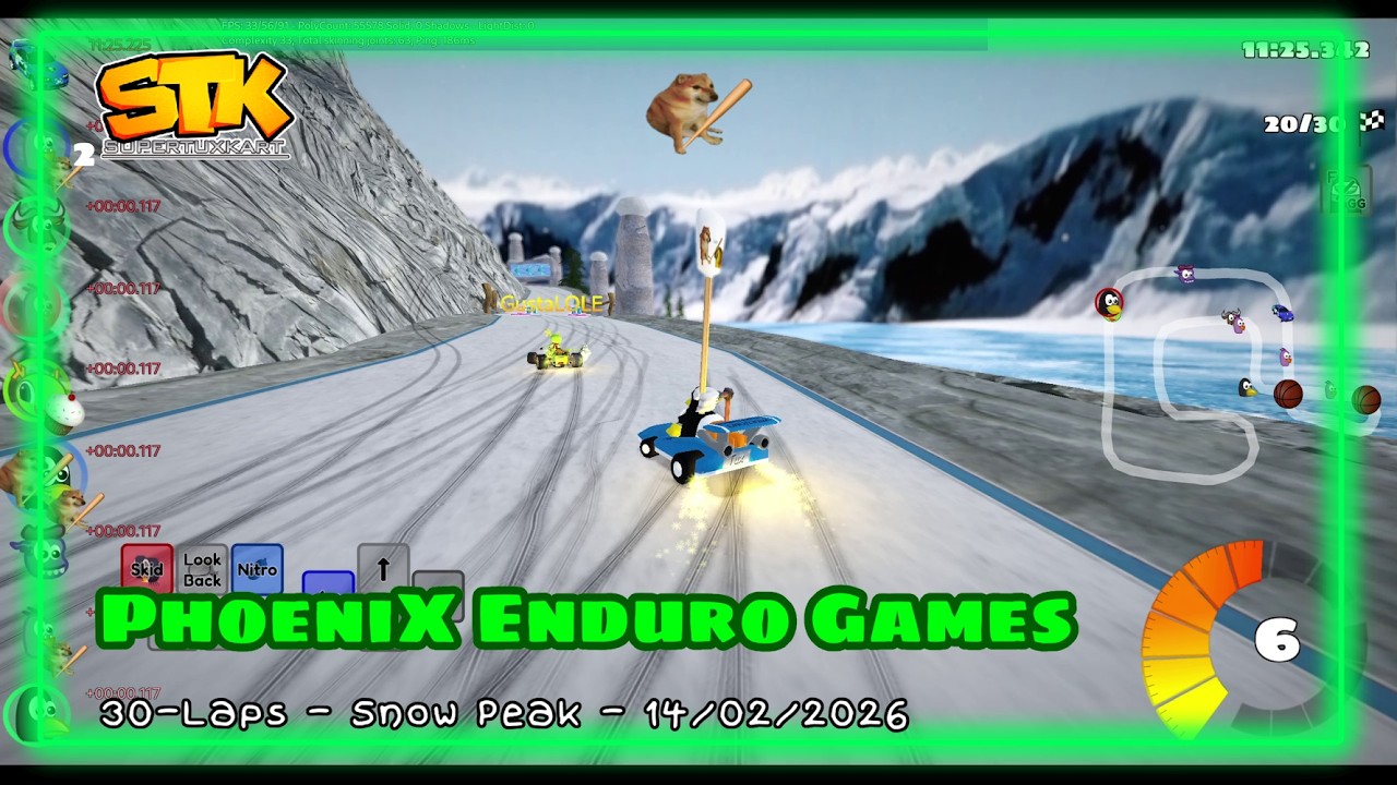 SuperTuxKart v1.5 Online - PhoeniX Enduro Games - 14/02/2026