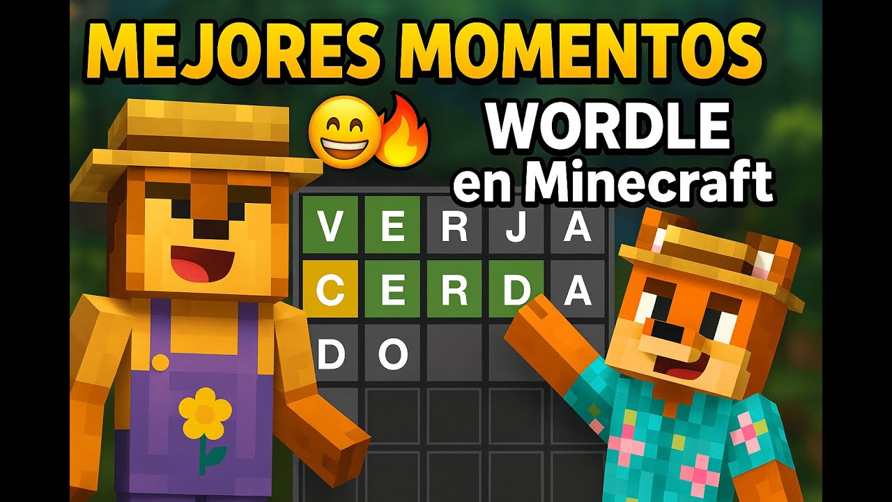 “MEJORES MOMENTOS de WORDLE en Minecraft 😂🔥 (Oso & Zorro)”