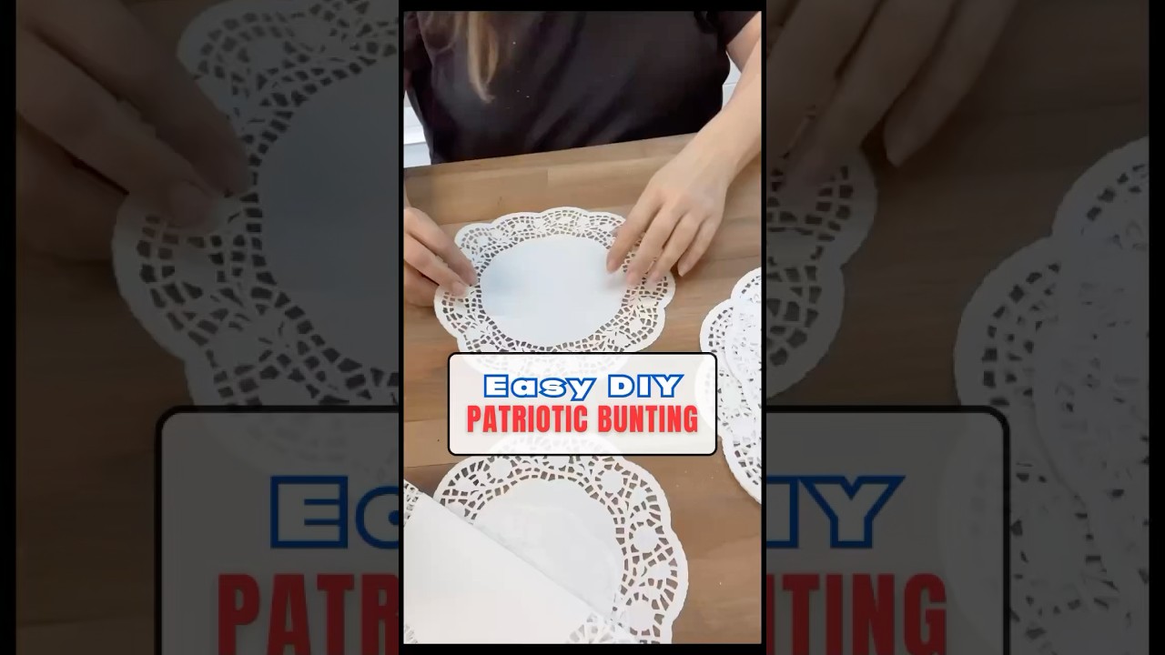 How To Make Cute Bunting With Dollar Store Finds!