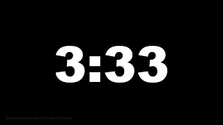 3 minutes 33 seconds [213 secs] clock timer countdown || Alarm Focus