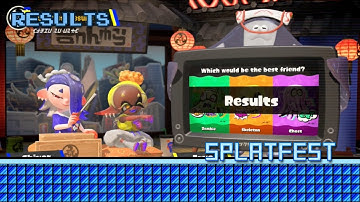 Splatoon 3 - Splatfest Results - Zombie vs Skeleton vs Ghost (2025)