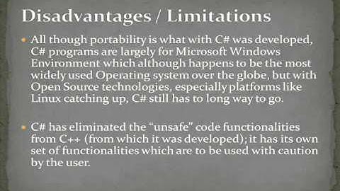 SLIIT PLDC video - Analysis of the C# Programming Language - part 2