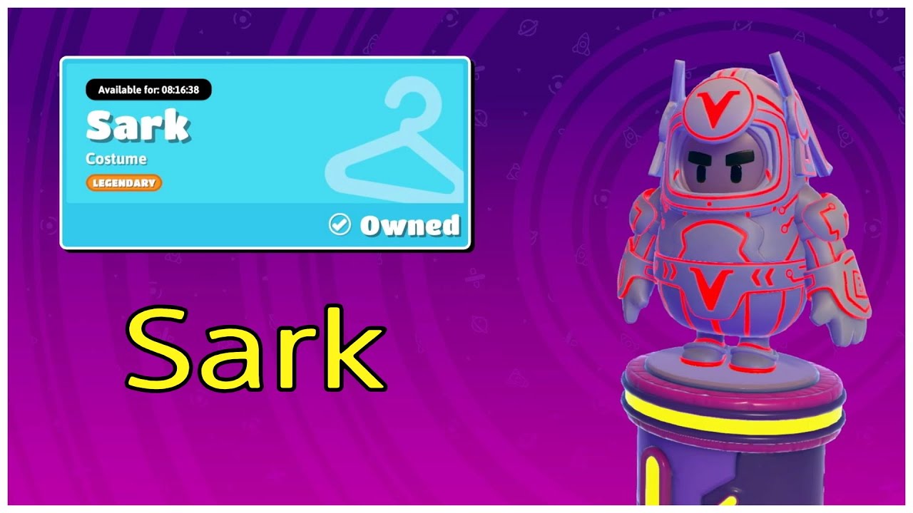 Fall Guys - New "Sark" Skin Live! Tron DLC Pack! (1400 +wins) [PS4]