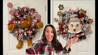 GINGERBREAD & MRS. CLAUS WREATH DIY | STEP BY STEP INSTRUCTIONS