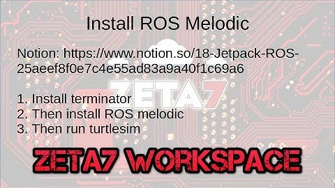 Install ROS Melodic on Jetson Nano