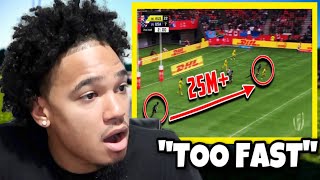 American First Time Watching When The Fastest Rugby Players Meet Eachother 😱🔥 | REACTION