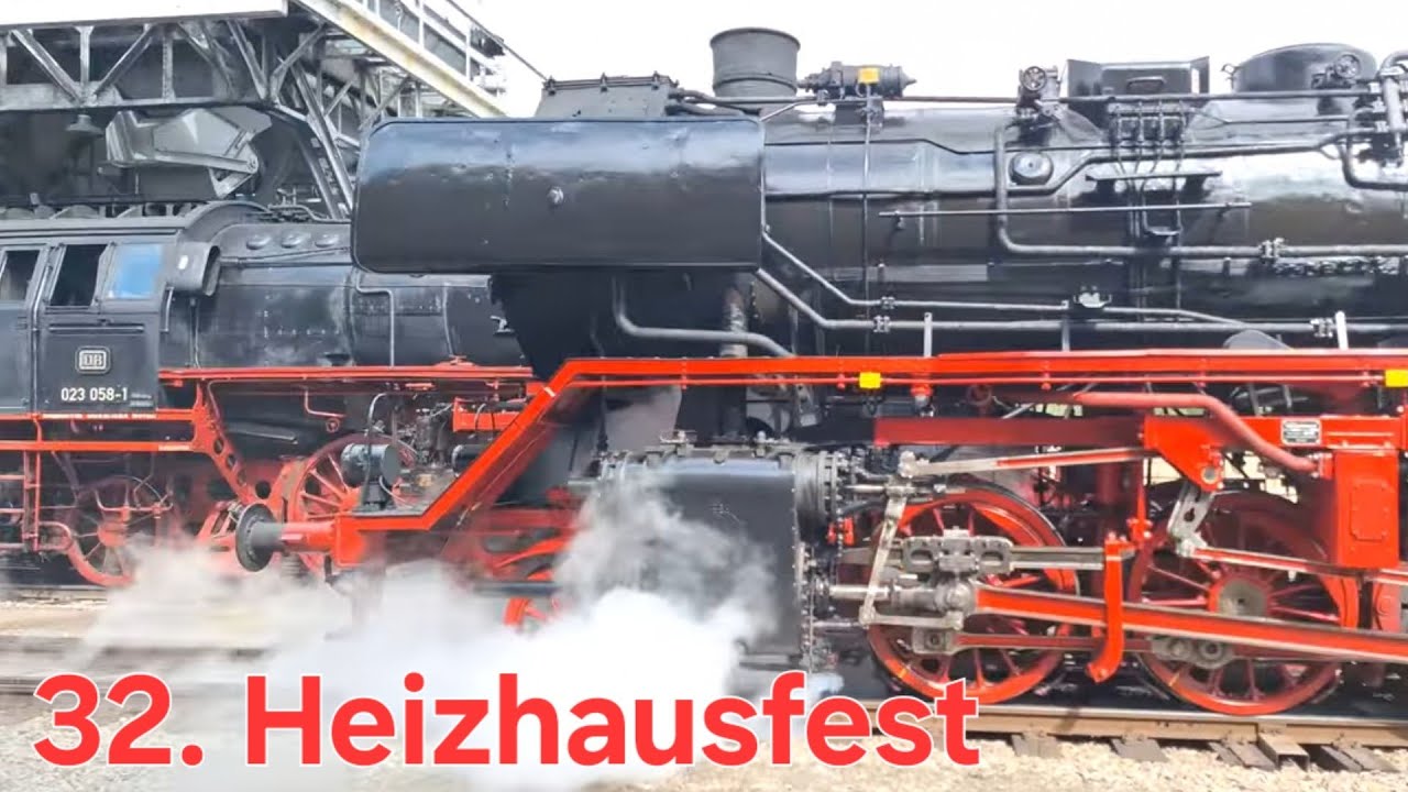 32. Heizhausfest Chemnitz 2025, sechs Dampfloks unter Dampf, DR, DB + weitere tolle Gastlokomotiven