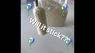 Friction Experiment Using Rice