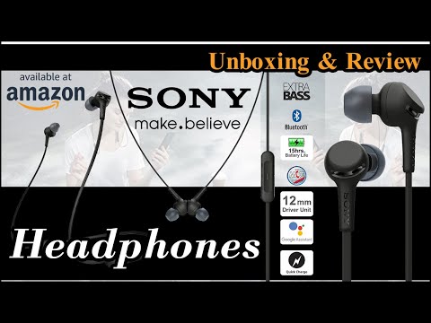 Sony WI-XB400 Wireless Extra Bass in-Ear Headphones  | Unboxing & review