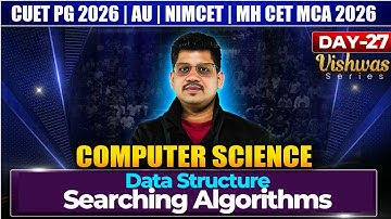 CUET PG 2026 Computer Science | AU  | JMI | MH MCA CET 2026 | Data Structure
