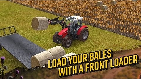 loading bales with front loader | round bales making |Farming simulator 18 gameplay video #2