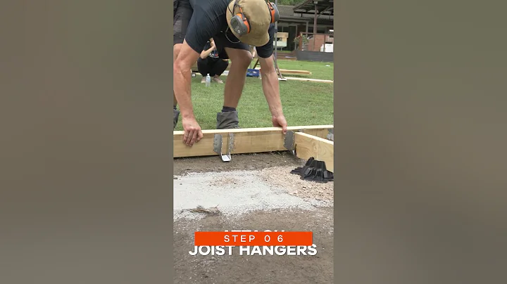 How To Build A Floating Deck - On A Slope (15 Steps) #diy #landscaping #deckbuilding #building