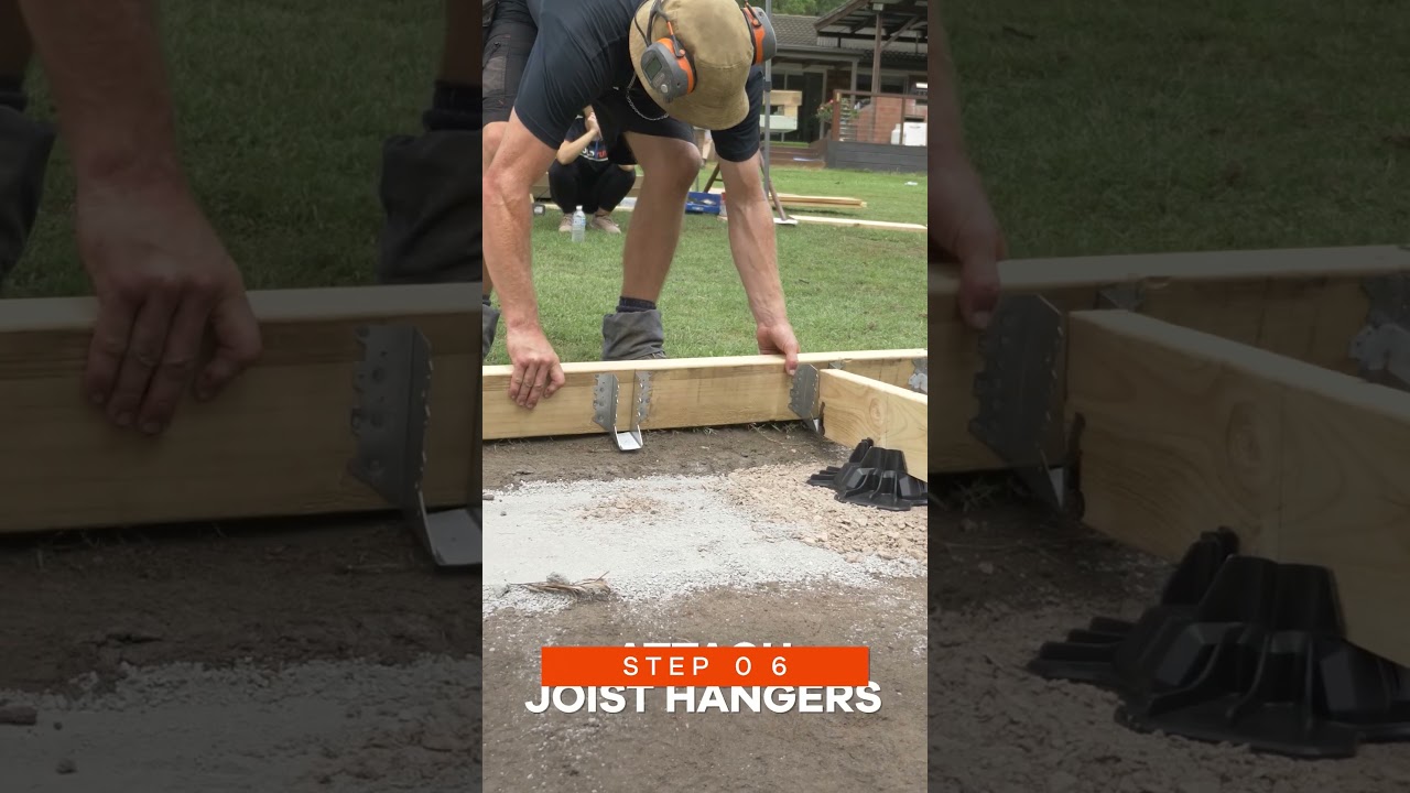 How To Build A Floating Deck - On A Slope (15 Steps) 