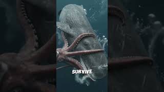 Giant Sperm Whale vs Colossal Squid#DeepSea #MarineLife #OceanDocumentary #Wildlife #Nature