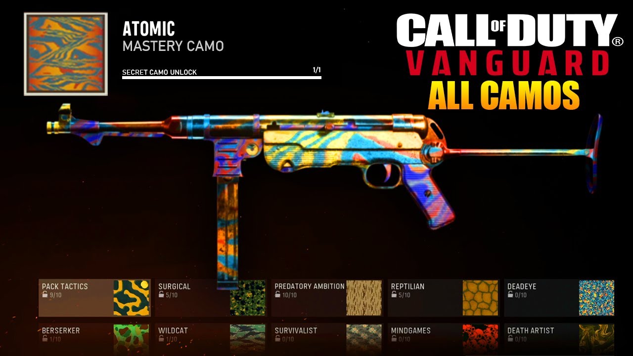 In Call of Duty Vanguard there is a new weapon camo system. 