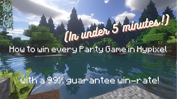 How to Win every Party Game in Hypixel! (in 5 minutes!)
