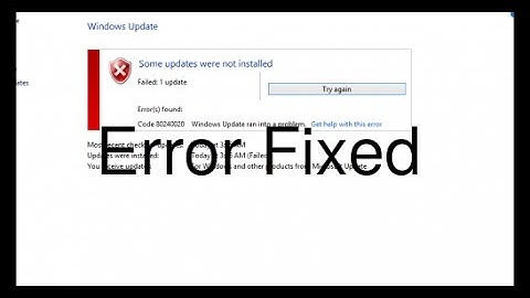 Error 80240020 Windows 10 Upgrade Error Fix  Failed to Update
