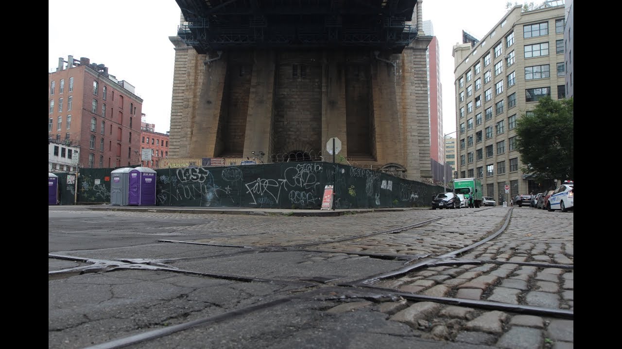 The abandoned Jay Street Connecting Railroad in Brooklyn