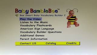Opening to Baby BumbleBee Bee Smart Baby Vocabulary Builder 2 2002 VHS Volume DVD Intro