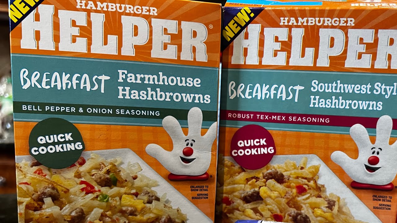 Trying New Hamburger Helper Breakfast Meals Review - YouTube