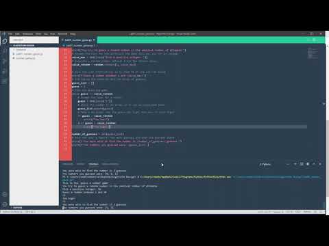 Python Lab01 Number Guessing Game
