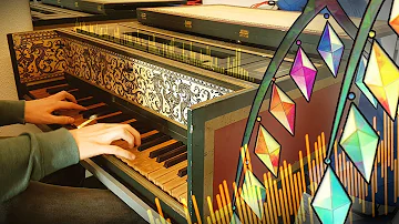 Trying Touhou on an old Harpsichord