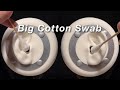 ASMR Dry Ear Cleaning with a Big Cotton Swab / 3Dio (No Talking)
