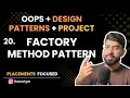 L20. Factory Method Pattern - Design Patterns || Master OOPs in Java SOLID, Design Pattern