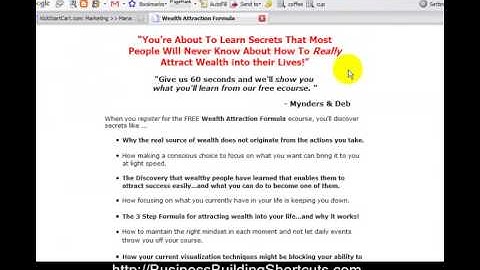 Create a Landing / Squeeze Page with Opt-In Box from 1ShoppingCart (KickStartCart) 1 of 2