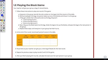 Unit 8, Lesson 1 Mystery Bags Video Lesson