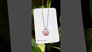 Resin Pendant 🥀| Floral Resin Pendant ✨🌸 #resinart #trending #short #youtubeshorts