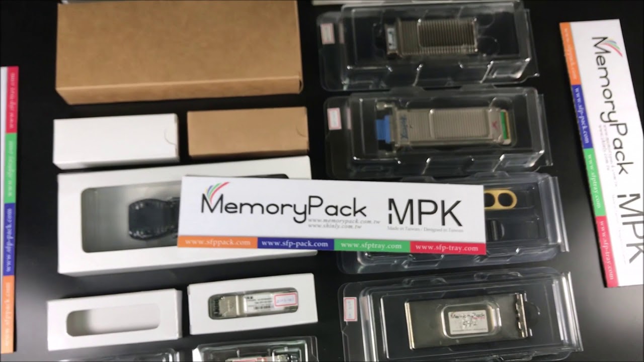 SFP QSFP Transceiver وحدة المعالجة المركزية مربع من البلاستيك التعبئة والتغليف وحدة المعالجة المركزي