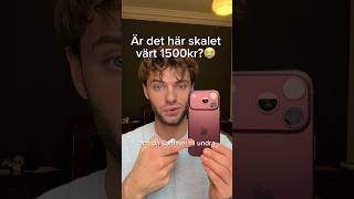 Världens minsta skal för 1500kr😭 men snyggt typ eller??📱 #apple #iphone18pro