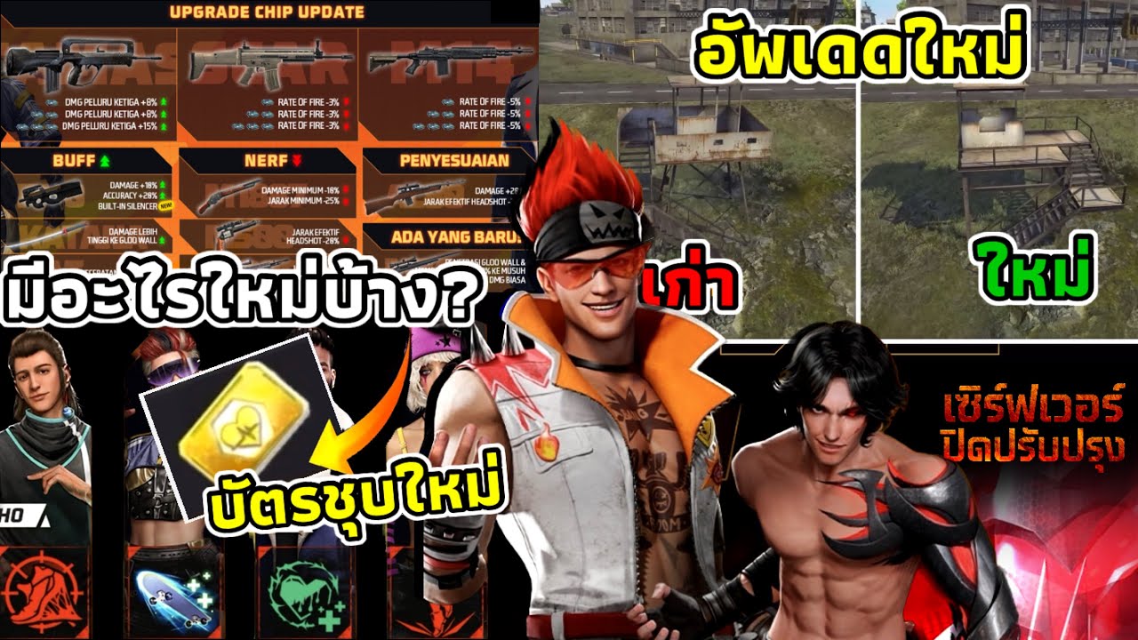 กิจกรรมใหม่เกมฟีฟาย Free Fire:ห้ามพลาด🚨อัพเดดใหม่ มีอะไรบ้าง? ปืน/ตัว ...